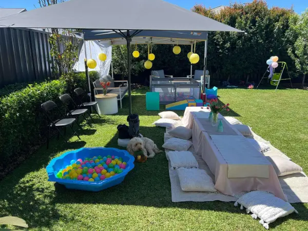 Backyard picnic party